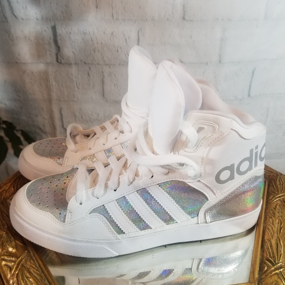 adidas glitter tennis shoes